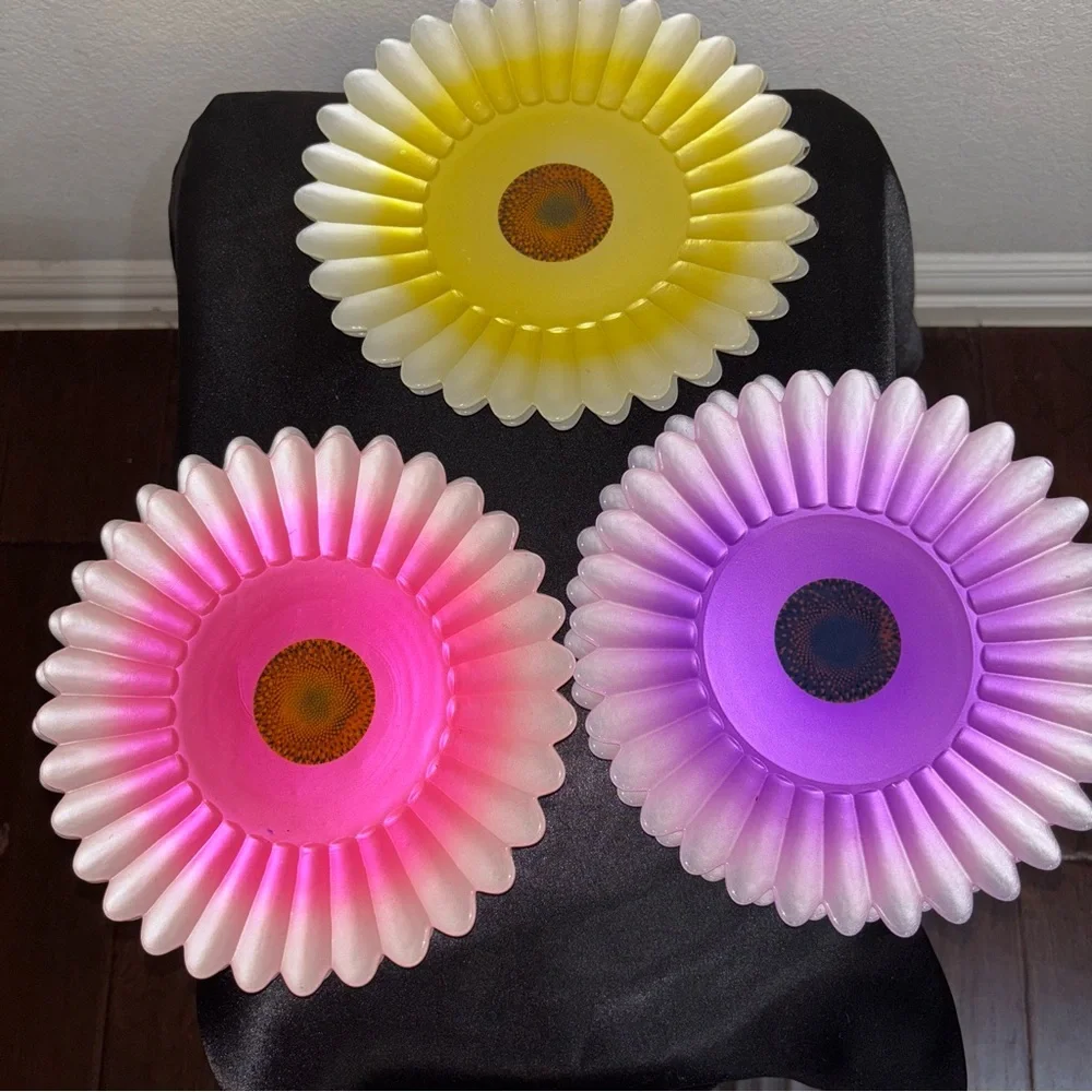 Colorful Floral Party Plate Set of 6.